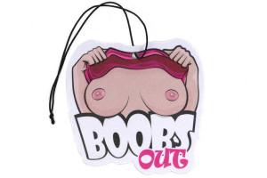 Zawieszka zapachowa do samochodu Boobs Out