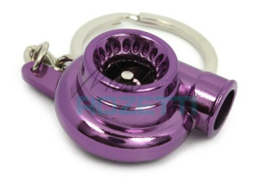 Brelok turbina Fioletowy Chrom