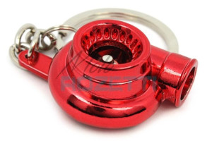 Brelok turbina Czerwony Chrom