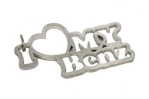 Brelok I Love My Benz stal nierdzewna