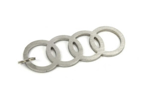 Brelok logo Audi stal nierdzewna