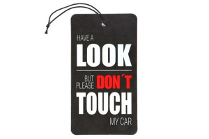 Zawieszka zapachowa do samochodu Have a look but please don't touch my car