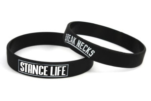 Opaska silikonowa z nadrukiem na rękę Stance Life Czarna