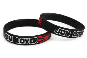Opaska silikonowa z nadrukiem na rękę JDM Lover  Czarna