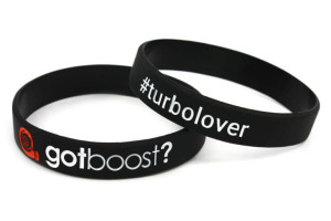 Opaska silikonowa z nadrukiem na rękę Got Boost Turbolover  Czarna