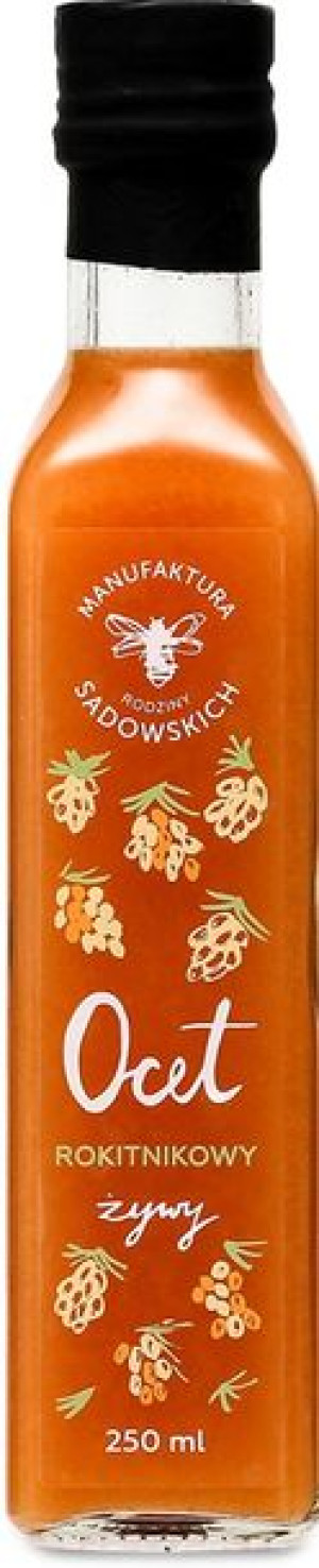 Ocet rokitnikowy żywy 250 ml - Pasieki Rodziny Sadowskich