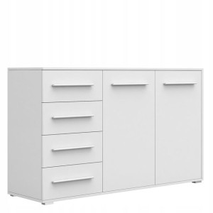 Biała komoda FIORDA 135 CM z szufladami