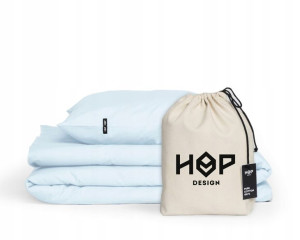 Komplet Pościeli 160x200 +2x70x80 z bawełny Błękit