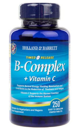 Witamina B-Complex + Witamina C (250 tabl.)