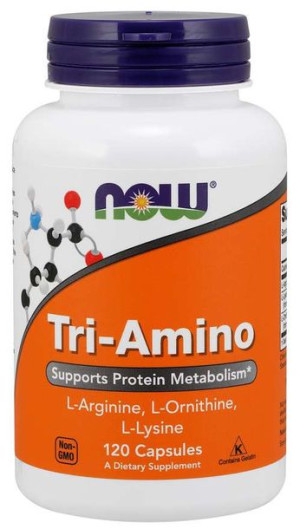 Tri-Amino - L-Arginina + L-Ornityna + L-Lizyna (120 kaps.)
