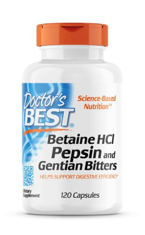 Betaina HCL + Pepsyny + Korzeń Goryczki (120 kaps.)