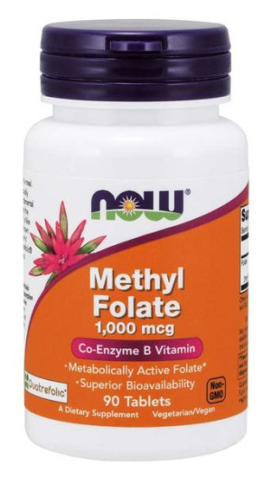 Methyl Folate Quatrefolic - Kwas foliowy 1000 mcg (90 tabl.)
