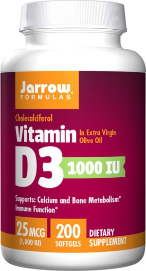 Witamina D3 1000 IU (200 kaps.)