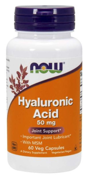 Hyauluronic Acid with MSM - Kwas Hialuronowy 50 mg + MSM 450 mg (60 kaps.)