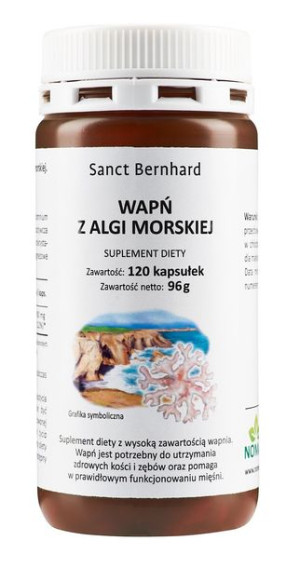 Wapń z Algi Morskiej (120 kaps.)