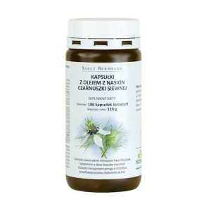 Olej z Czarnuszki siewnej 500 mg (180 kaps.)