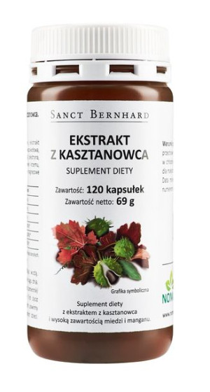 Ekstrakt z kasztanowca (120 kaps.)