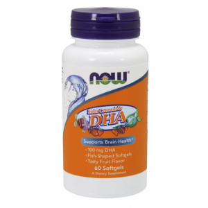 DHA dla dzieci do żucia 100 mg (60 kaps.)