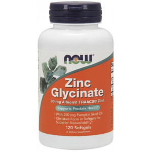 Zinc Glycinate - Chelat Cynku i Olej z Pestek Dyni (120 kaps.)