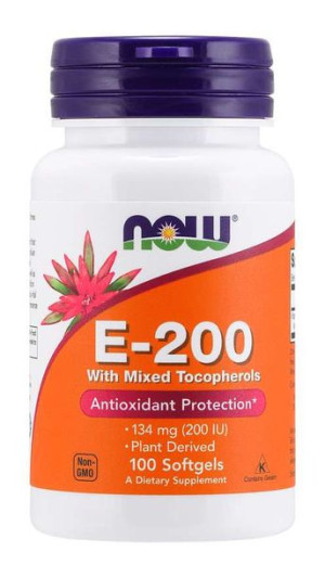 Witamina E 200 z mieszanką tokoferoli (100 kaps.)