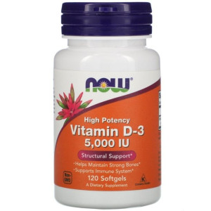 Witamina D3 5000 IU 125 mcg (120 kaps.)