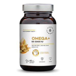 Omega+ Witamina D3 2000 IU /cholekalcyferol/ 50 mcg (60 kaps.)