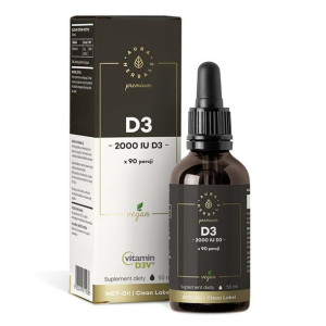 Witamina D3 2000 IU PREMIUM Vegan D3V® (50 ml)