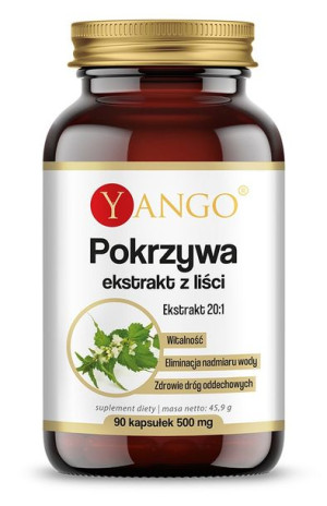Pokrzywa - ekstrakt z liści 20:1 (90 kaps.)