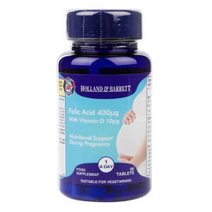 Folic Acid - Kwas foliowy + Witamina D3 (90 tabl.)