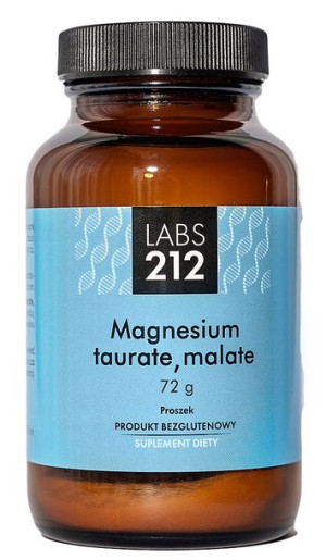Magnesium Taurate, Malate - Taurynian i Jabłczan magnezu (72 g)