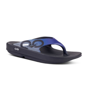 OOFOS Klapki regeneracyjne OOriginal Sport Blue Grid