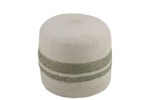 Pufa Hassock Sage green Juta
