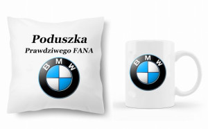Zestaw Poduszka + Kubek Bmw