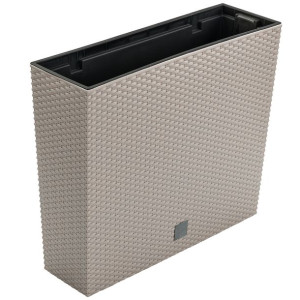 Doniczka skrzynka rattan 58x18x50 cm wkład Mocca