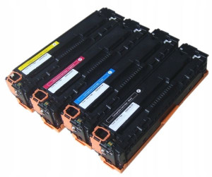 4x Toner Hp Cb540a-543a Zamiennik 2.3/1.5k Cmyk