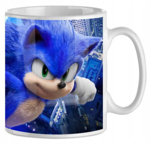 Kubek + IMIĘ dziecka Sonic szybki jak błyskawica Hedgehog