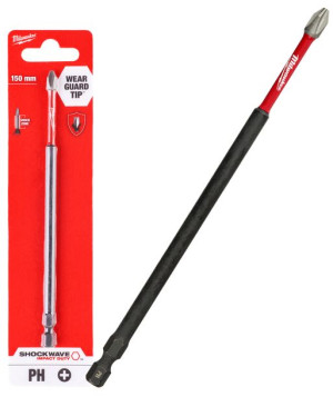 BIT udarowy Ph2x150mm 1/4' 1sz Shockwave Milwaukee