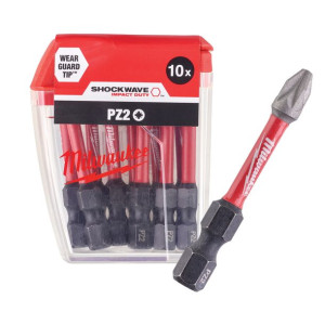 Końcówka śru Pz2 x 50mm udar 10szt  MILWAUKEE