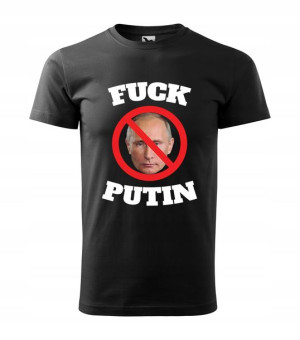 Koszulka FUCK PUTIN wojna Ukraina Rosja stop L