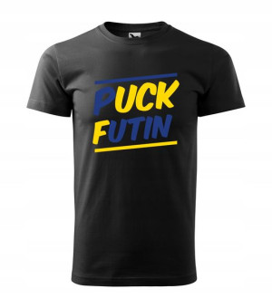 T-shirt PUCK FUTIN Putin wojna Ukraina 3XL
