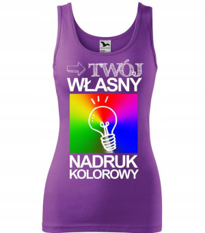 Top Damski Z Własnym Nadrukiem Grafiką Xl Kl64