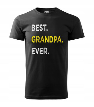 T-shirt na dzień dziadka BEST GRANDPA EVER r.S