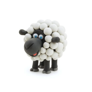 TM Toys Hey Clay Masa plastyczna Zwierzęta Farma Owca HCLMN005