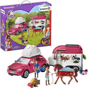 Schleich Horse Club Przygoda z samochodem i przyczepą dla konia SLH42535