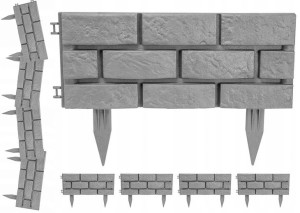 Płotek Palisada Ogrodowa Border Obrzeże 1,8m 4szt