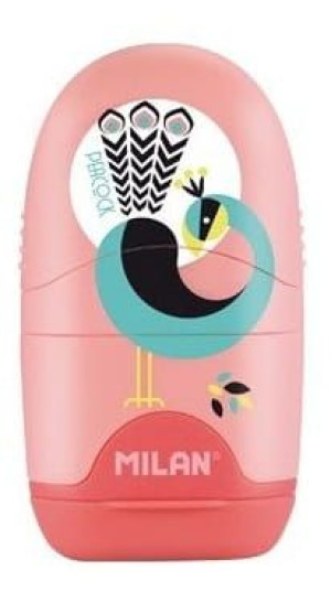 Temperówko Gumka Peacock Capsule Paw Milan