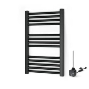 Grzejnik łazienkowy elektryczny Warmtec Encanto 45x70 antracyt/czarny + gr