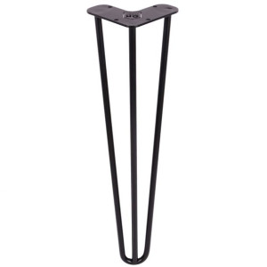 Metalowa noga do stołu czarna TL40 cm