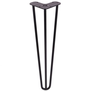 Metalowa noga do stołu czarna TL45 cm