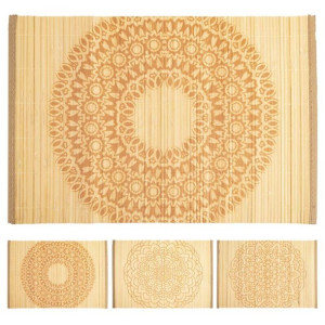 Mata kuchenna na stół bambusowa podkładka pod talerz sztućce mandala 30x45